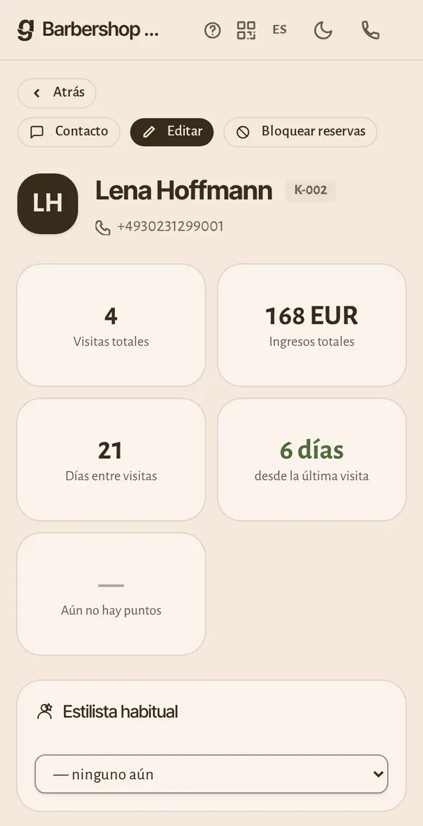 La ficha de clientes en el móvil: visitas, facturación y los datos que necesita tu sector.